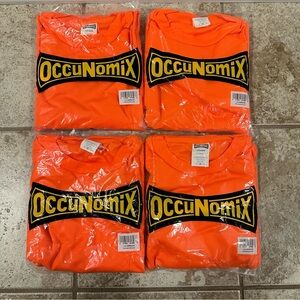 Set of 4 - Occunomix Short Sleeve Wicking Birdseye T-Shirt - Size 2X